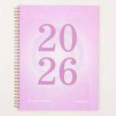 Bubblegum Aura Big Jaar Planner (Voorkant)