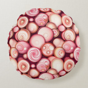 Bubblegum Bellen Rond Kussen
