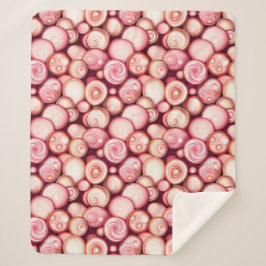 Bubblegum-bellen Sherpa Deken