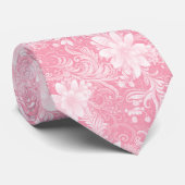 Bubblegum Bloem Batik Stropdas (Opgerold)