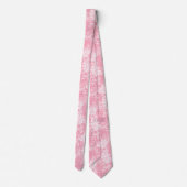Bubblegum Bloem Batik Stropdas (Achterkant)