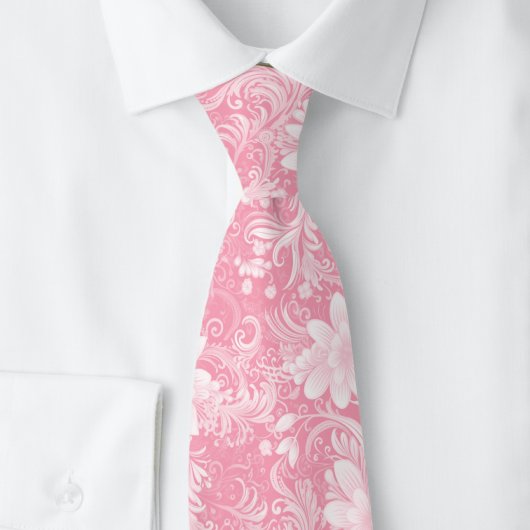 Bubblegum Bloem Batik Stropdas