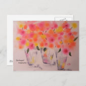 Bubblegum Blooms Briefkaart (Voorkant / Achterkant)