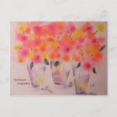 Bubblegum Blooms Briefkaart (Voorkant)
