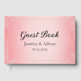 Bubblegum Blush Bruiloft Gastenboek