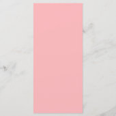 Bubblegum Blush Bruiloft Menu (Achterkant)