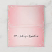 Bubblegum Blush Bruiloft Plaatskaartje (Buitenkant ongevouwen)