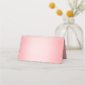 Bubblegum Blush Bruiloft Plaatskaartje (Achterkant)