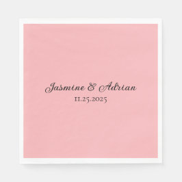 Bubblegum Blush Bruiloft Servet