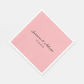 Bubblegum Blush Bruiloft Servet (Hoek)