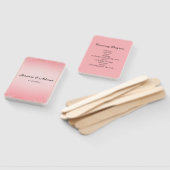 Bubblegum Blush Wedding Handwaaier (Niet-gemonteerd)