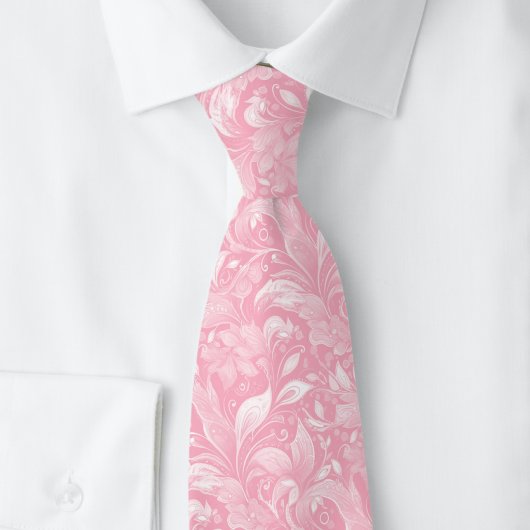 Bubblegum Botanische Batik Stropdas
