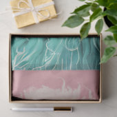 Bubblegum Breeze Blauwgroen Ram Decoupage Tissuepapier (Geschenk)