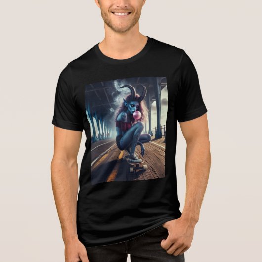 Bubblegum Chaos Tri-Blend Shirt (Voorkant)