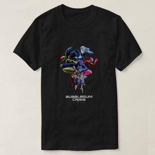 Bubblegum Crisis Tokyo 2040 Klassieke T-shirt (Design voorkant)