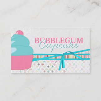 Bubblegum Cupcake Visitekaartjes