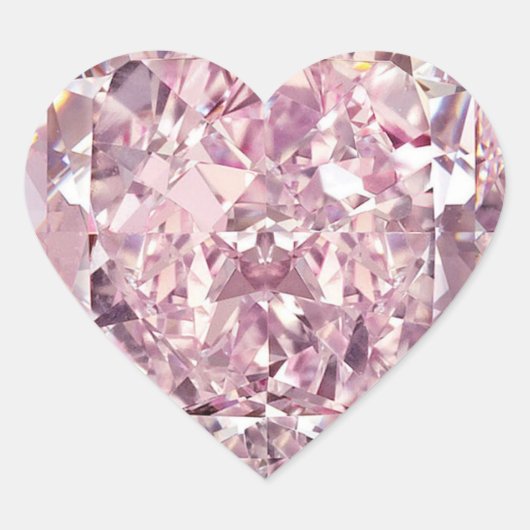 Bubblegum Diamond Heart Stickers (Voorkant)