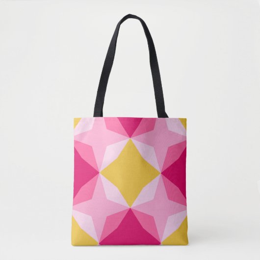 Bubblegum Diamond-motief Tote Bag (Voorkant)