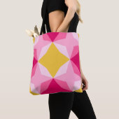 Bubblegum Diamond-motief Tote Bag (Dichtbij)