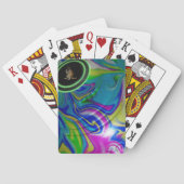 Bubblegum gazon kom, dek van speelkaarten (Achterkant)