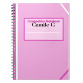 Bubblegum gepersonaliseerd compositie Notitieboek (Voorkant)