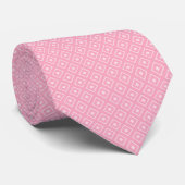Bubblegum Geruite Diamant Stropdas (Opgerold)