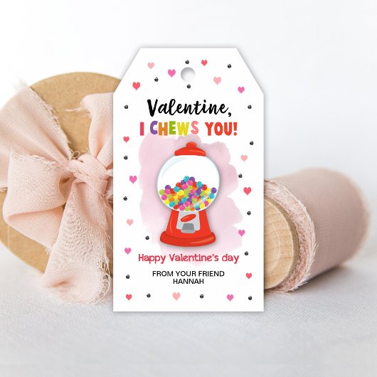 Bubblegum Gift Labels, Classroom Valentijns Label Cadeaulabel