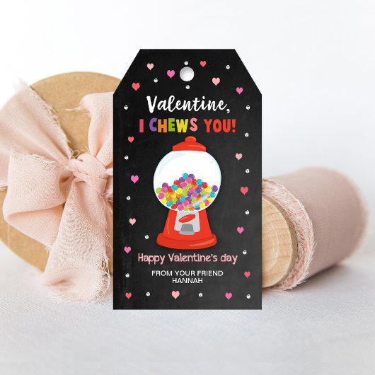 Bubblegum Gift Labels, Classroom Valentijns Label Cadeaulabel