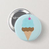 Bubblegum Ice Cream Cone Ronde Button 5,7 Cm (Voorkant /achterkant)