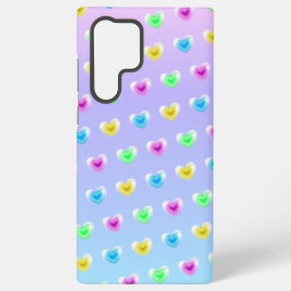 Bubblegum Kleurrijke Glass Heart Balloon Valentijn Samsung Galaxy Hoesje