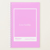 Bubblegum Pink Block Quote | Fully Customizable Planner (Voorkant)