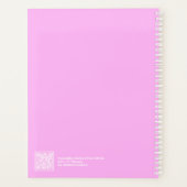 Bubblegum Pink Minimalist Planner (Achterkant)