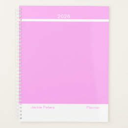 Bubblegum Pink Minimalist Planner