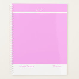 Bubblegum Pink Minimalist Planner