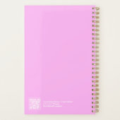 Bubblegum Pink Minimalist Planner (Achterkant)