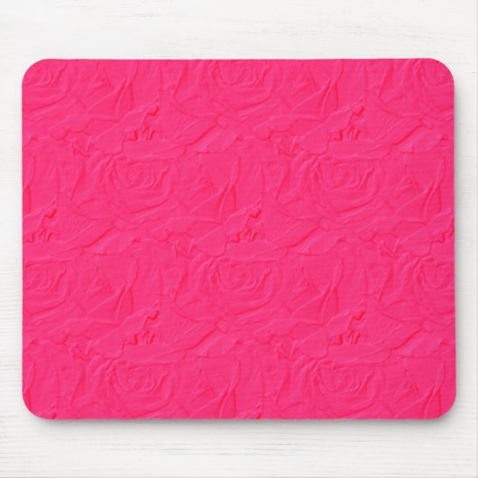 BUBBLEGUM PINK MOUSEPAD, met reliëf getextureerde Muismat (Voorkant)