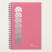 Bubblegum Pink Pickleball Personal Weekly Planner (Voorkant)