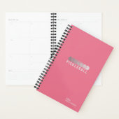 Bubblegum Pink Pickleball Personal Weekly Planner (Display)