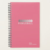 Bubblegum Pink Pickleball Personal Weekly Planner (Voorkant)