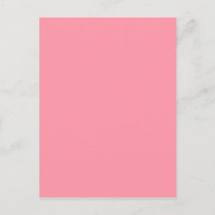 Bubblegum Pink Trend Color Gepersonaliseerd Sjablo Briefkaart