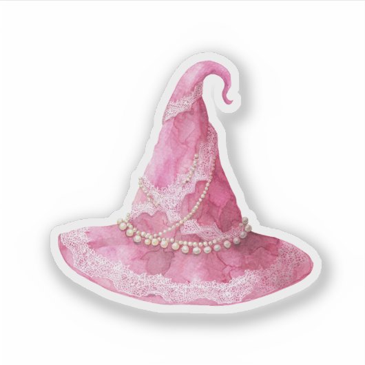 Bubblegum Pink Witches Pet Sticker (Voorkant)