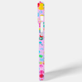 Bubblegum Polka Dot Pixly Hoesje-Mate iPhone Case (Achterkant / Links)