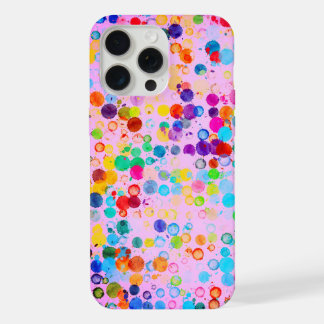 Bubblegum Polka Dot Pixly Hoesje-Mate iPhone Case iPhone 15 Pro Max Case