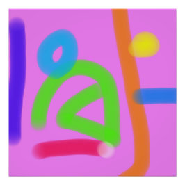 Bubblegum Rhythm Foto Afdruk