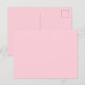 Bubblegum roze  en lekkere effen kleur briefkaart (Voorkant / Achterkant)