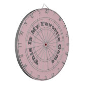 Bubblegum roze  en lekkere effen kleur dartbord (Voorkant Links)