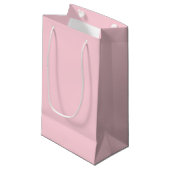Bubblegum roze  en lekkere effen kleur klein cadeauzakje (Voorkant Gekanteld)