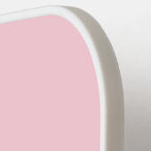 Bubblegum roze  en lekkere effen kleur pickleball paddle (Links Detail)