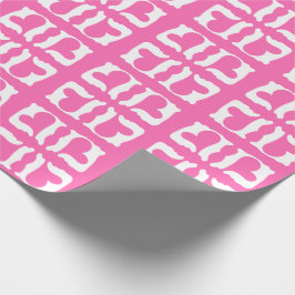 Bubblegum Roze en witte harten Cadeaupapier