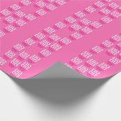 Bubblegum Roze en witte harten Cadeaupapier (Hoek)